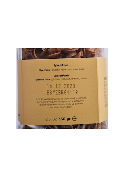 Bonatelli Vegan Siyez Burgu Makarna 350 G - 7 Adet Tarı