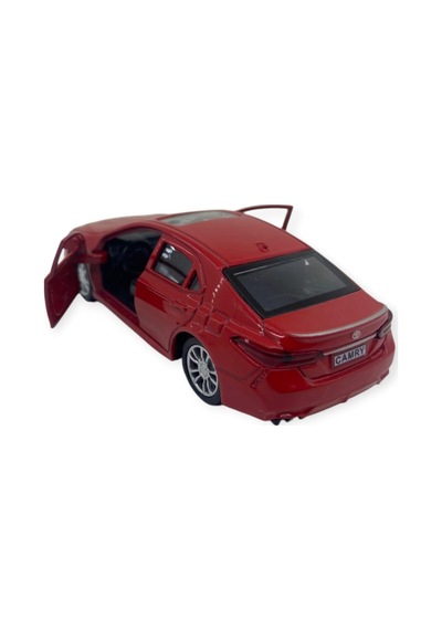 Çek Bırak Kapıları Açılar Sesli Işıklı Metal Araba - 12 Cm - Kırmızı