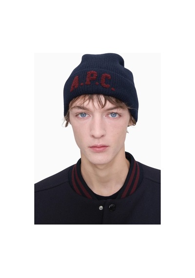 A.p.c Axel Beanie Unisex Yumuşak Ve Sıcak %100 Yün Bere Koyu Lacivert