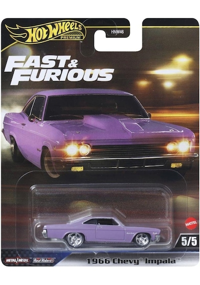 Hot Wheels Fast-furious Premium Arabalar Hnw46 Jbl95 1966 Chevy Impala