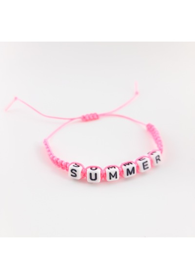 Axesuargirl Summer Harf Yazılı Makrome Bileklik Çok Renkli