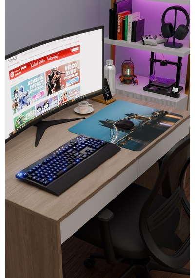 London Londra İngiltere 2 V4 48x40 Xl Gaming Kauçuk Kaymaz Taban Mouse Pad Fare Altlığı