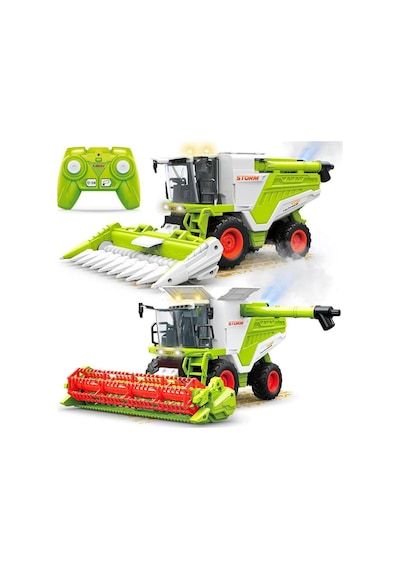 Rc Biçerdöver Uzaktan Kumandalı Tarım Makinesi 2.4 Ghz 28 Cm Yeşil