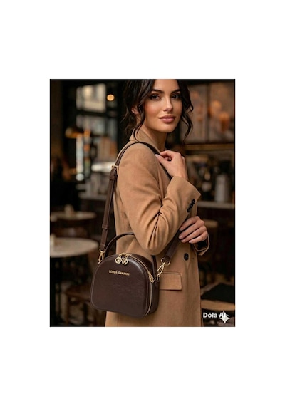 Trendol Fashion Life Oval Omuz Ve El Cantası Kahve Kahve
