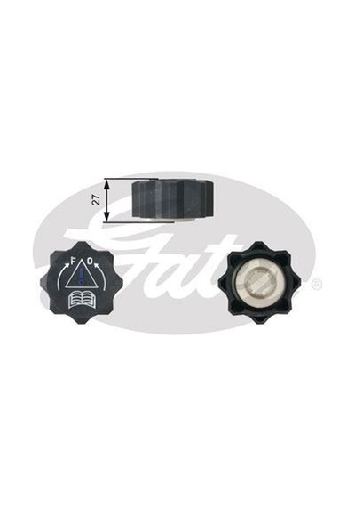 GATES RC218 Radyatör Yedek Su Depo Kapağı 206 307 406