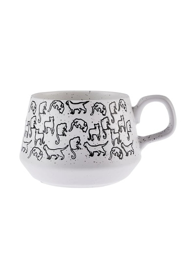 Karaca Kedi Beyaz Kupa 450 Ml Genel