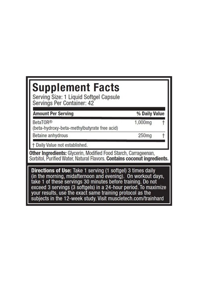 Muscletech, Clear Muscle, Hmb Free Acid, 42