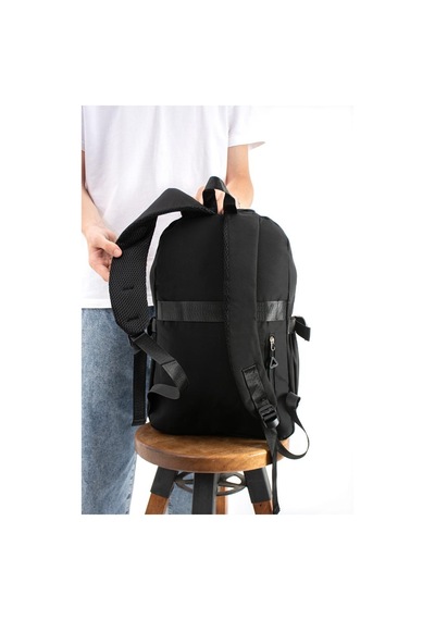 Ventis Unisex Set Okul Çantası Kalemlikli 2'li Lise Ortaokul Sırt Çantası 43 30 Cm Çok Cepli Vnt7-g Siyah