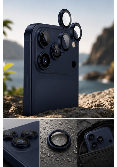 Apple iPhone 17 Pro / 17 Pro Max Uyumlu Kamera Lens Koruyucu Abis