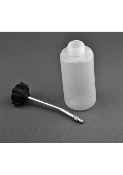 120Ml Plastik Şeffaf Metal Uçlu Kapaklı - Çok Amaçlı Yağdanlık