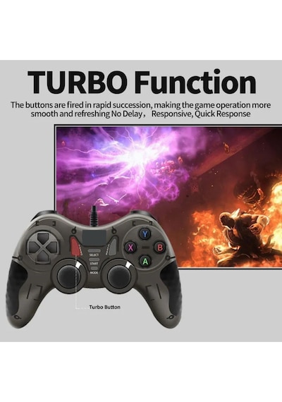 Lobo Usb Joystick Gamepad Oyun Kolu Pc Bilgisayar Laptop Uyumlu