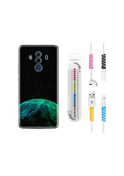 Huawei Mate 10 Pro Kılıf Kablo Koruyuculu Green World 2 1865