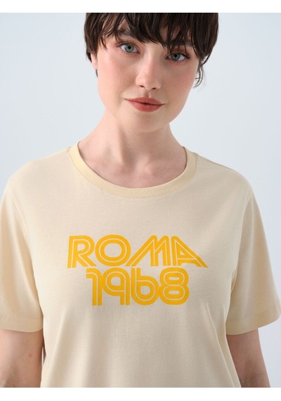 LOFT Regular Fit Kadın Tshirt K.kol Lf2039130 Q1.v1 Bej