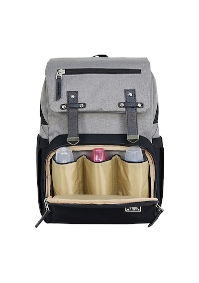 Stylo Working Mothers Bag Bebek Bakım Sırt Çantası Siyah Gri - Siyah