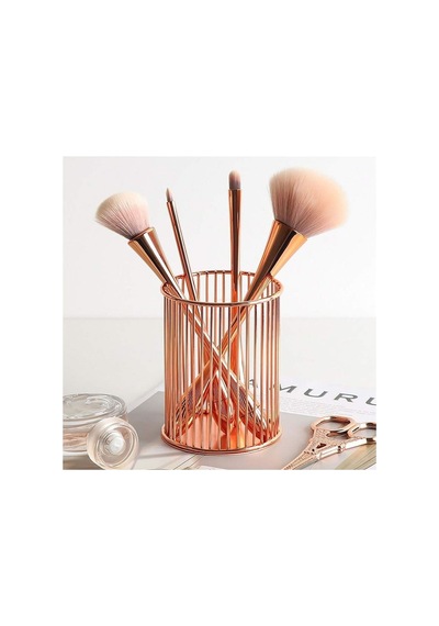 Rose Gold Şelale Kalemlik - Fırçalık Bronz Bronz