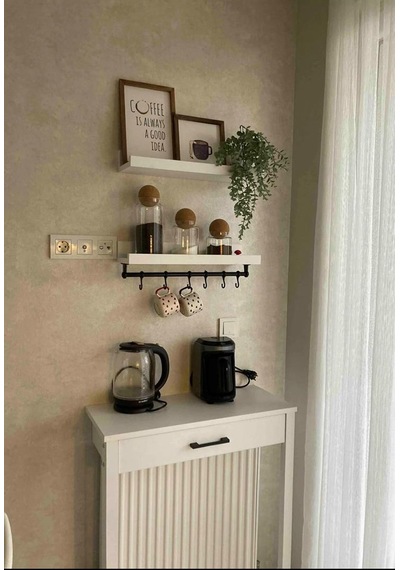 Kahve Köşesi Takımı Beyaz 70 X 30 X 92 Beyaz