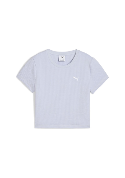 Puma Dare To Textured Baby Kadın Tişört 629806 47 Mavi