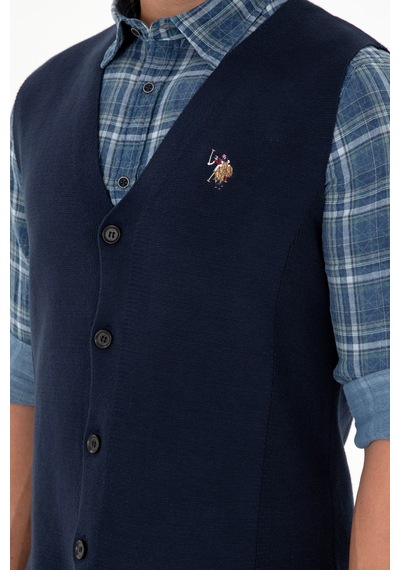 U.s. Polo Assn. Erkek Lacivert Hırka Triko 50292677-vr033 Lacivert