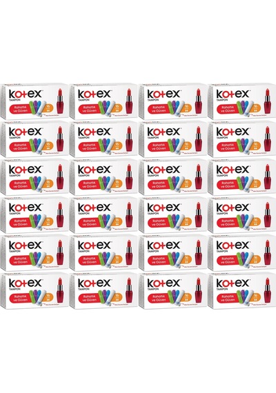 Kotex Tampon Mini 384 Lü Set 24pk 16
