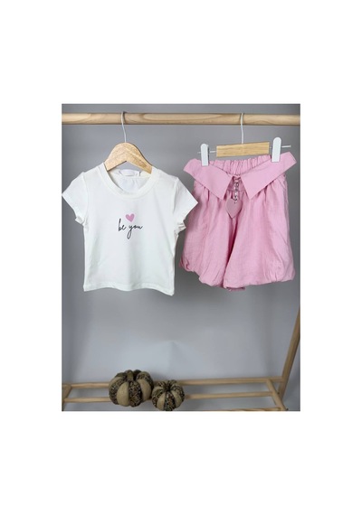 Poala Kids Balon Etekli Takım Pembe