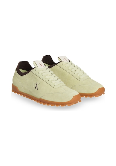 Calvin Klein Low Profıle Runner Mg Sue Yeşil Kadın Sneaker 000000000102245970 Yeşil