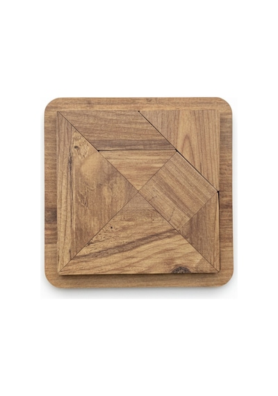 Doğal Montessori Eğitici Denge Oyunu - El Yapımı Bebek Yapboz Puzzle Seti