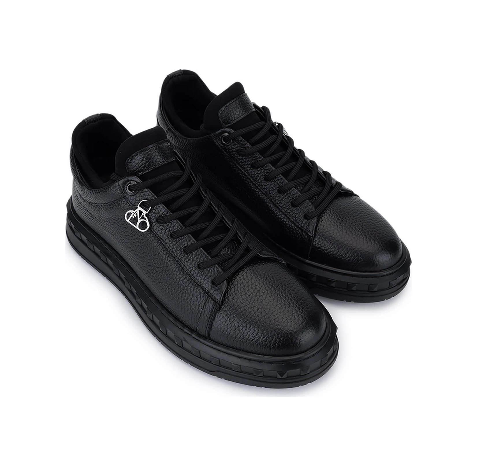 Tamer Tanca Erkek Siyah Deri Sneakers & Spor Ayakkabı 352 23105 Erk Ayk Sk25-26 Sıyah Dr Siyah