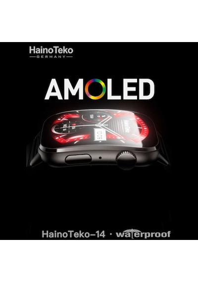 Haino Teko Teko14 Watch Ultra 14 Amoled Ekran Waterproof Akıllı Saat + 3 Kordonlu (İthalatçı Garantili)