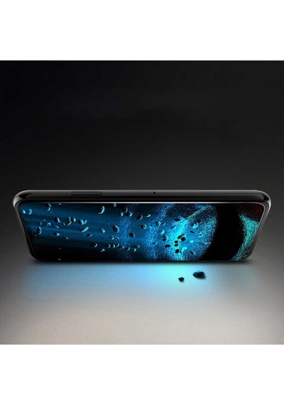 Huawei P Smart 2021 Davin 5D Cam Ekran Koruyucu Siyah
