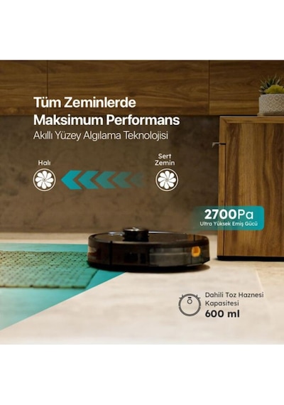 Ttec Navi Laseriq Akıllı Robot Süpürge (Teşhir)