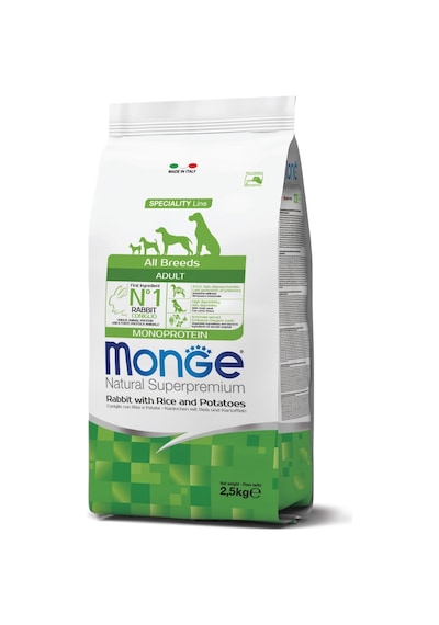Monge Adult Tek Proteinli Tavşan Etli Yetişkin Köpek Maması 2,5 Kg