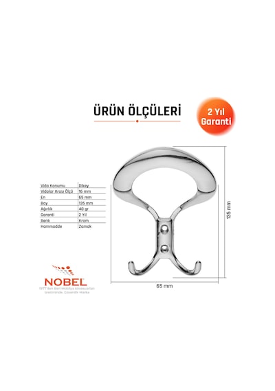 Üçgen Portmanto Askısı, Metal Vestiyer Askısı, Krom, Duvar Ve Dolap Askılığı 5'li Set Vidalı