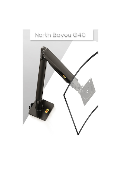 North Bayou Nb G45 Gaz Yay Kolu 27-40 Inç Ekran Masaüstü Monitör Tutucu 360 3-12kg