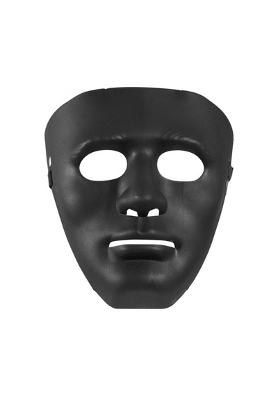 Mey İthalat Siyah Renk Hip Hop Anonim Jabbawockeez Dans Maskesi 18x19 Cm