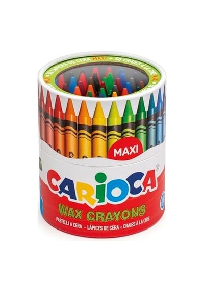 Wax Maxı Yıkanabilir Pastel Boya Kalemi 50&apos Li