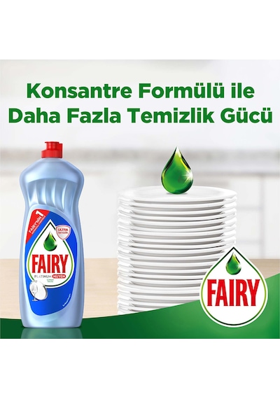 Fairy Platinum Hijyen Sıvı Bulaşık Deterjanı 2 x 1500 ML