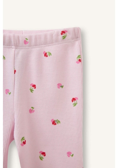 Defacto Meyve Baskılı Waffle Tayt Kız Bebek H3006a526sppn671 Pembe-pn671