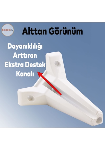 Badem10 Sedir Lüks Mobilya Kanepe Sehpa Tv Ünitesi Koltuk Ayağı 15 Cm Beyaz Baza Ayak 4 Adet Sku: Smg8690010212191 Ahşap