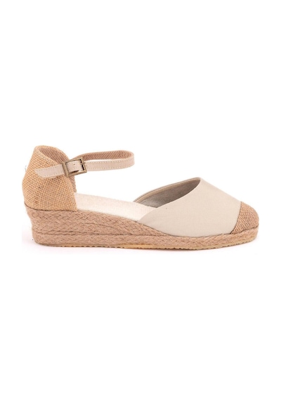 Star Tombis Gerçek Elişi Bej Hasır Jüt Bantlı Günlük Kız Çocuk Espadril Handmade Bej
