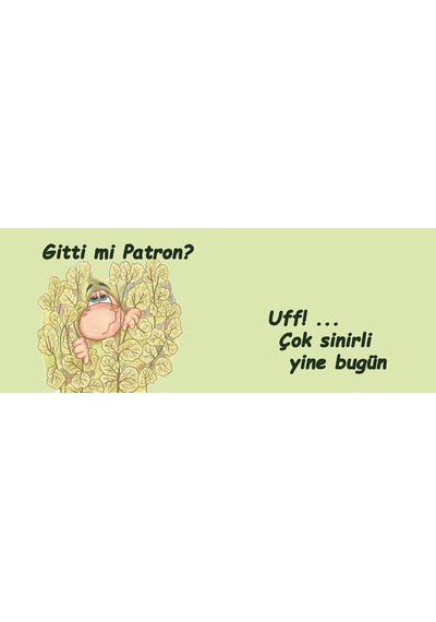 Gitti Mi Patron Çok Sinirli Yine Bugün Hediye Kupa Love Bug-t Açık Yeşil