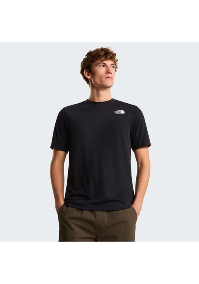 The North Face M Bıtmap Logo Short Sleeves Tee-graphıc Erkek Tişört Nf0a8ftvjk31 Siyah