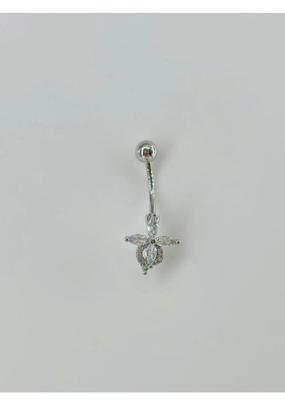Çiçek Detaylı Göbek Piercing Çok Renkli 93178040