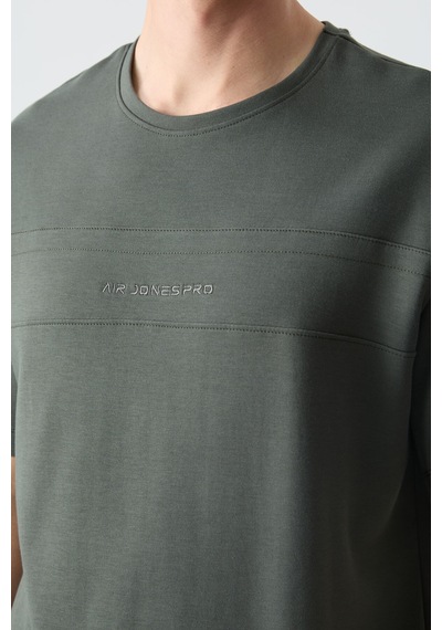 Tommy Life Haki Pamuklu Kalın Yumuşak Dokulu Oversize Fit Basic Erkek Eşofman Takım - 85261 Haki
