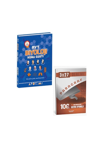 2027 Apotemi 2027 Ayt Biyoloji Konu Özeti+anla Kazan Paragraf Deneme