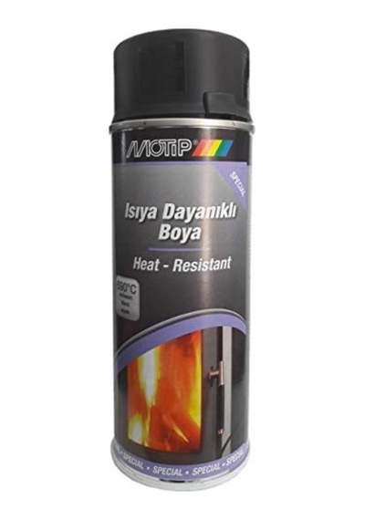 Motip Isıya Dayanıklı Mat Siyah Sprey Boya 400 Ml Genel