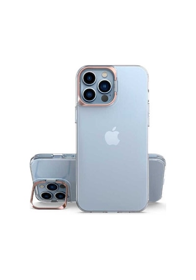 Apple Uyumlu iPhone 13 Pro Kılıf Zore Skuba Kapak Rose Gold