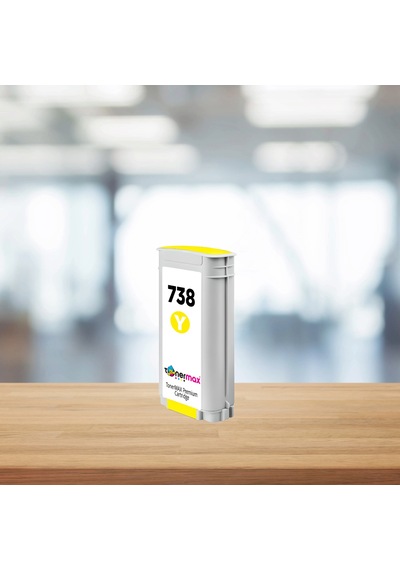 Hp Uyumlu Tonermax 738 498n7a 130 Ml Sarı Kartuş / Designjet T850 / T950