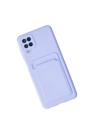 Newface Samsung Galaxy Uyumlu A12 Kılıf Kelvin Kartvizitli Silikon - Lila Belirtilmemiş