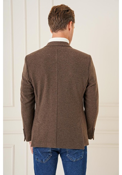 Efor C 689 Slim Fit Kahve Spor Ceket Kahverengi