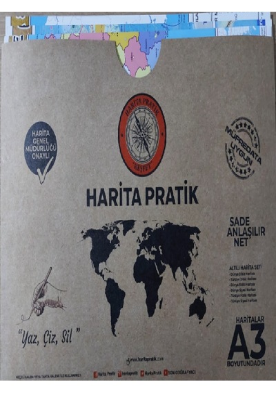 (10 lu )Harita Türkiye ve Dünya Fiziki,Siyasi,Dilsiz Harita